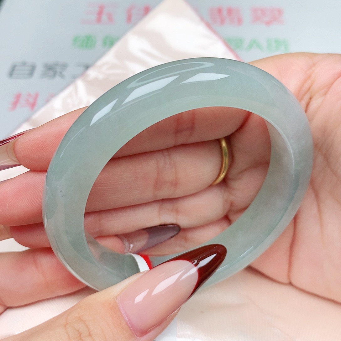 未镶嵌手镯翡翠55-56圈口