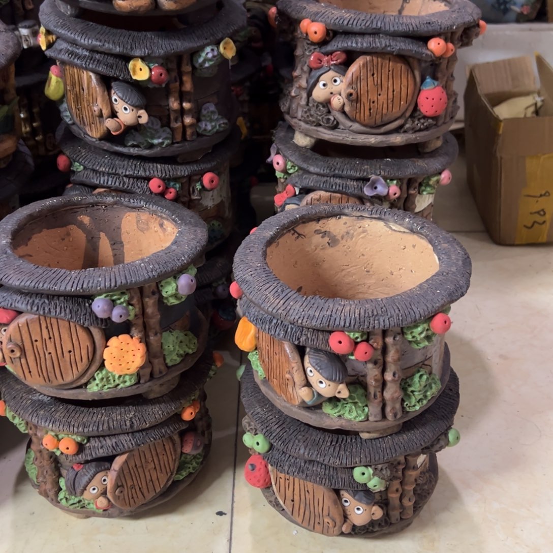 魔**七嘻哈多肉花盆百搭