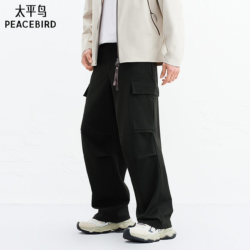 【商场同款】太平鸟男装工装休闲裤2026新款潮流直筒裤B2GLG1159