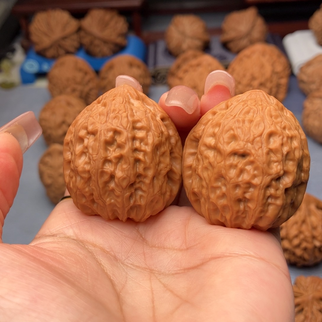 文玩核桃把件夜明珠35