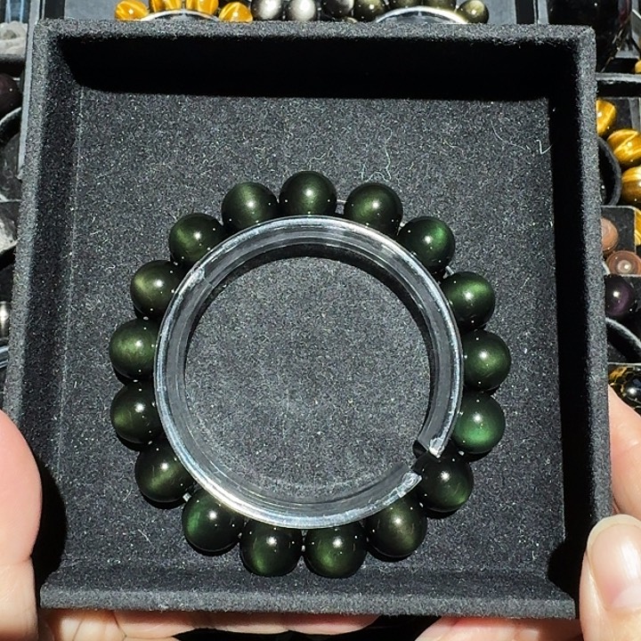 谭***婷黑曜岩未镶嵌手链