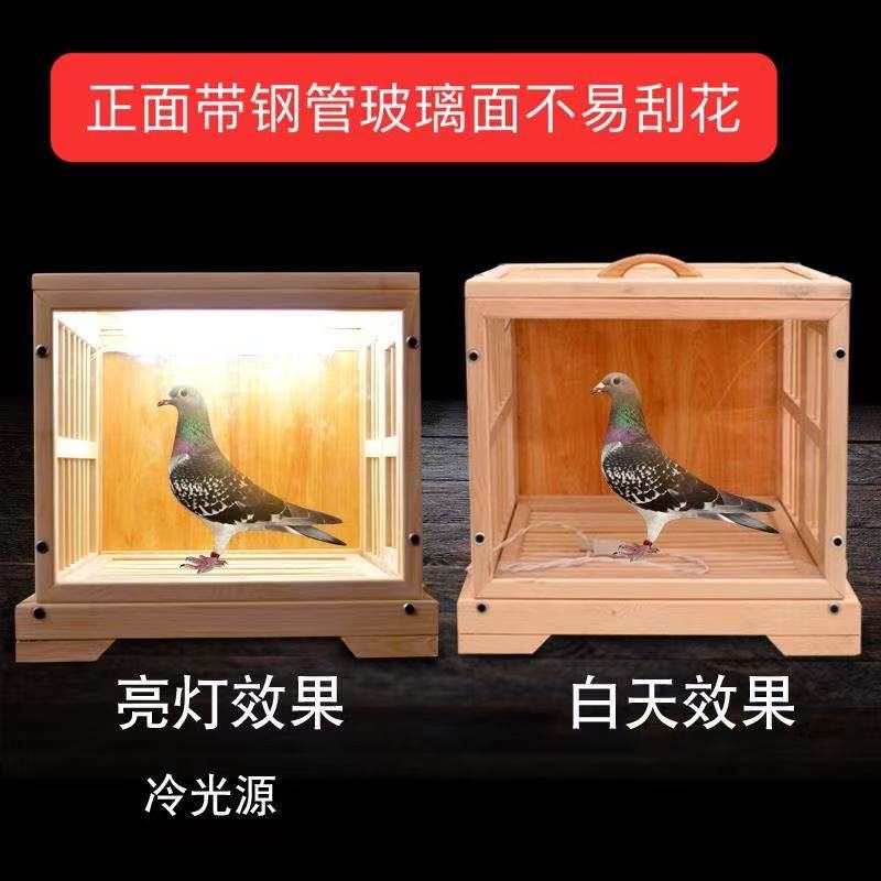 鸽子展示笼/鸽子笼/鸽子实木展示笼/手提笼鸽子直播信鸽展示
