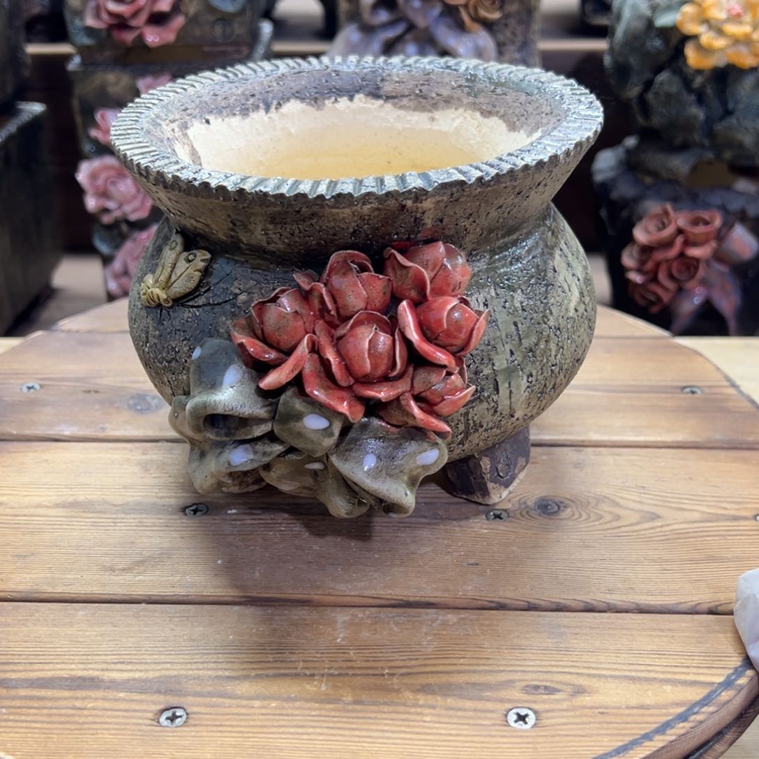 红陶青藤多肉花盆