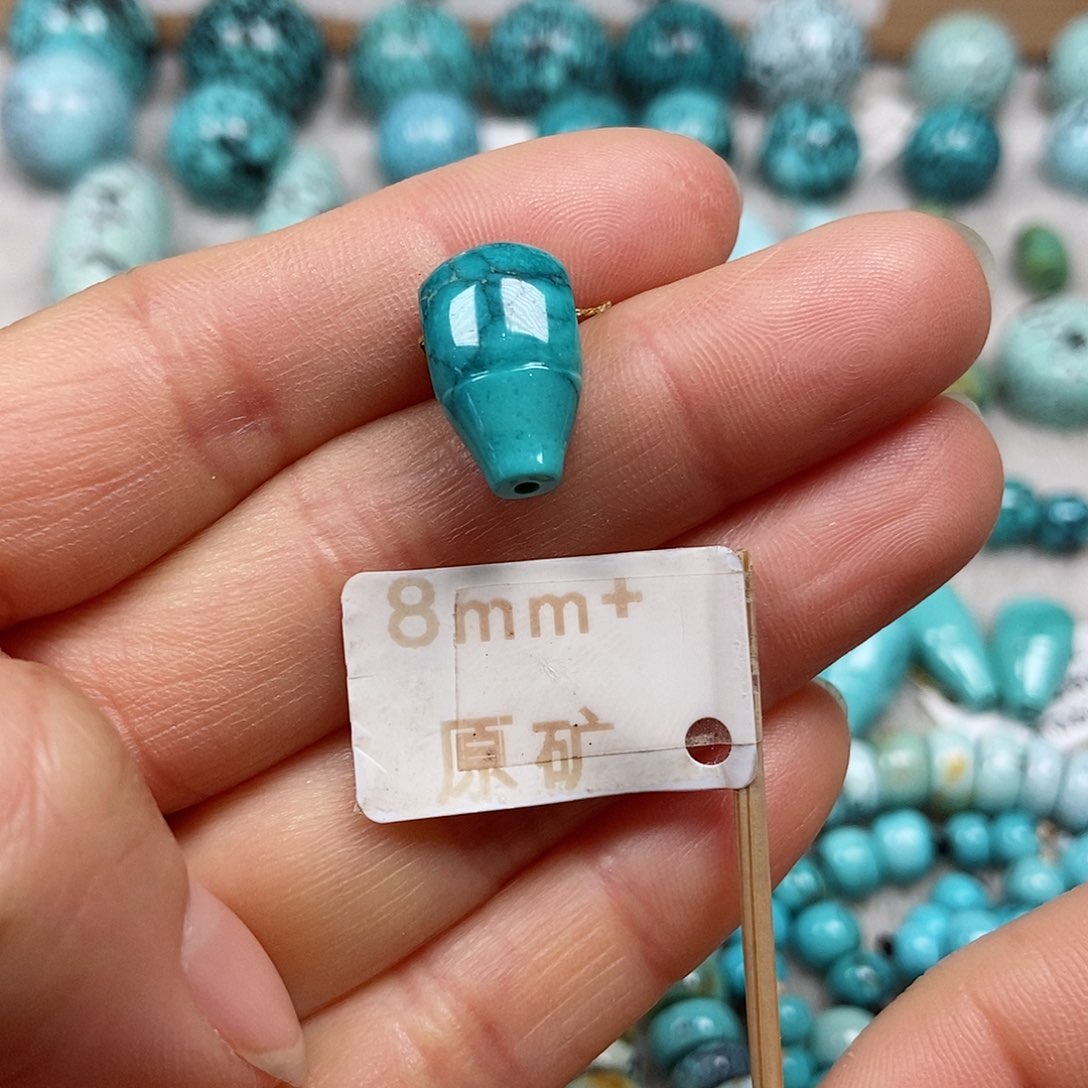 未镶嵌绿松石珠宝半成品