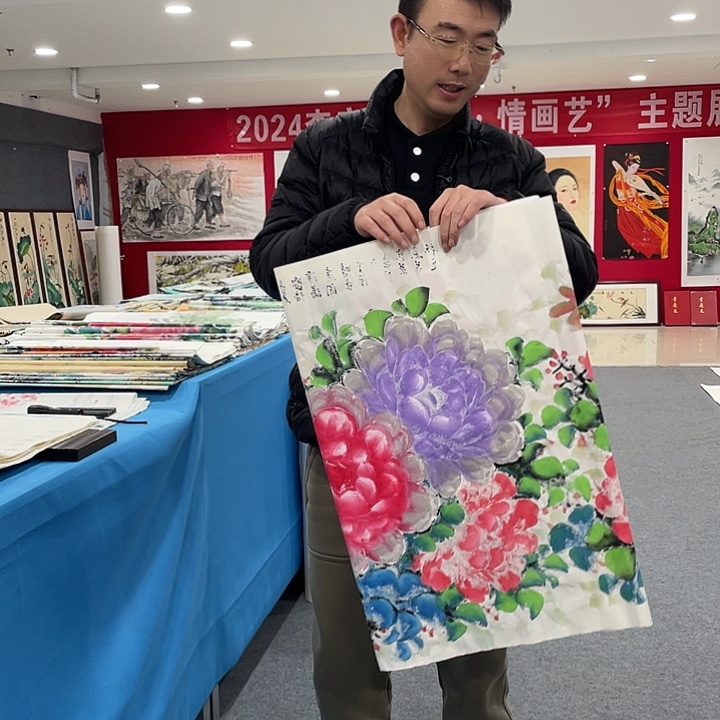 国画今天上午国画作品展示