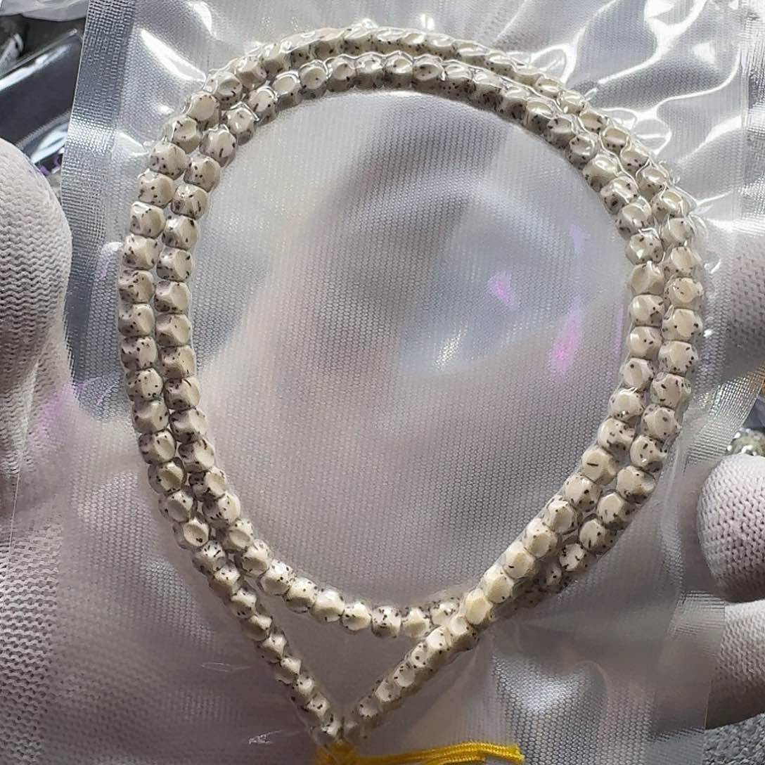 星月菩提手串星月菩提6*5原生态巧克力无相（氧化走色）