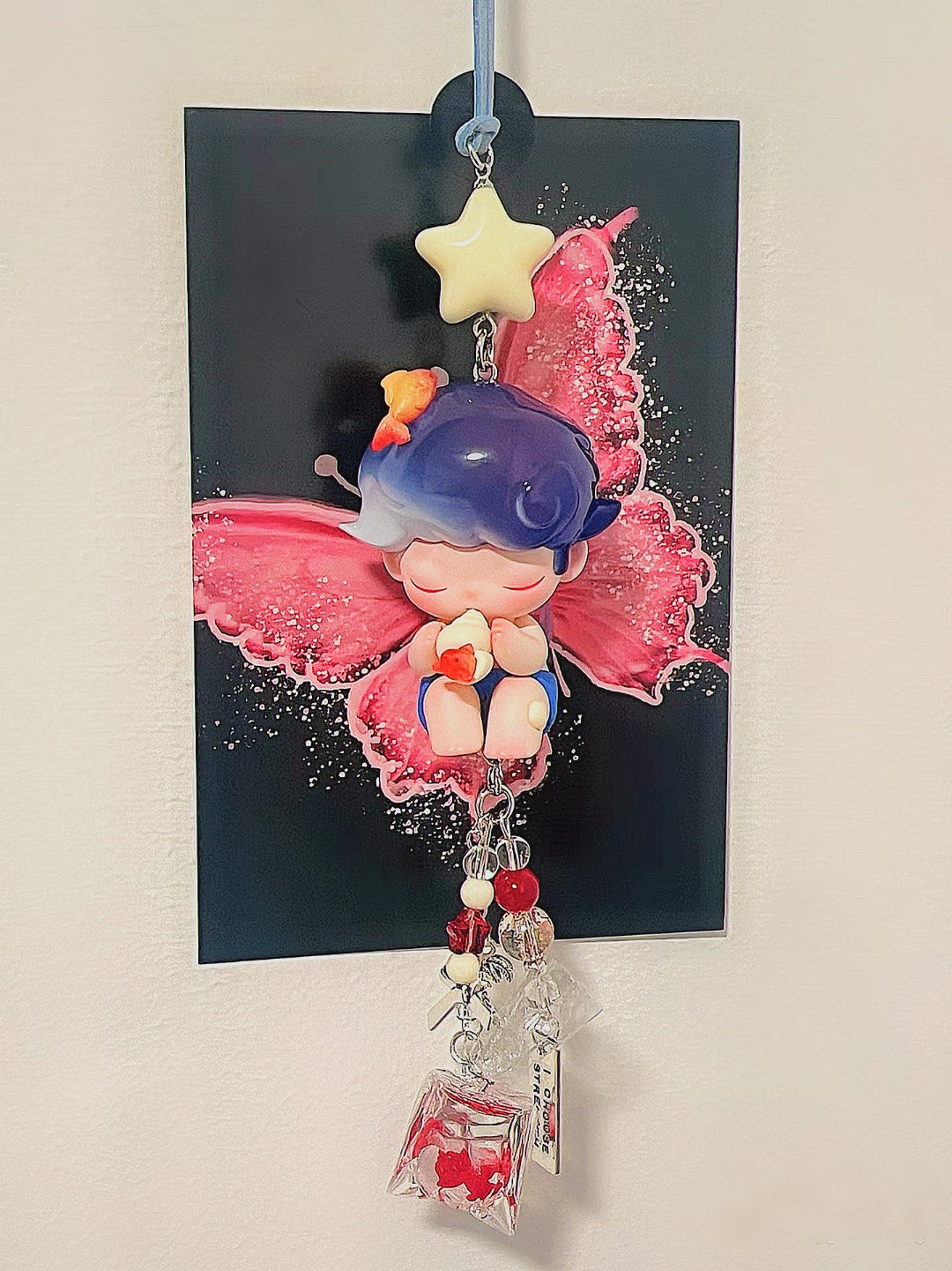 主播代拆车挂泡泡车挂可爱车载挂件汽车后视镜平安吊坠