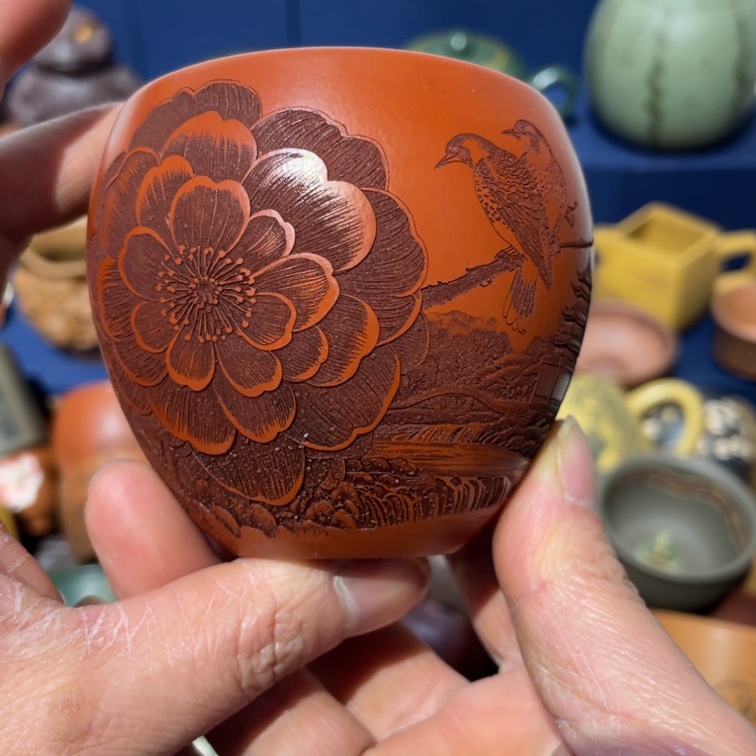 原矿紫砂手工主人杯