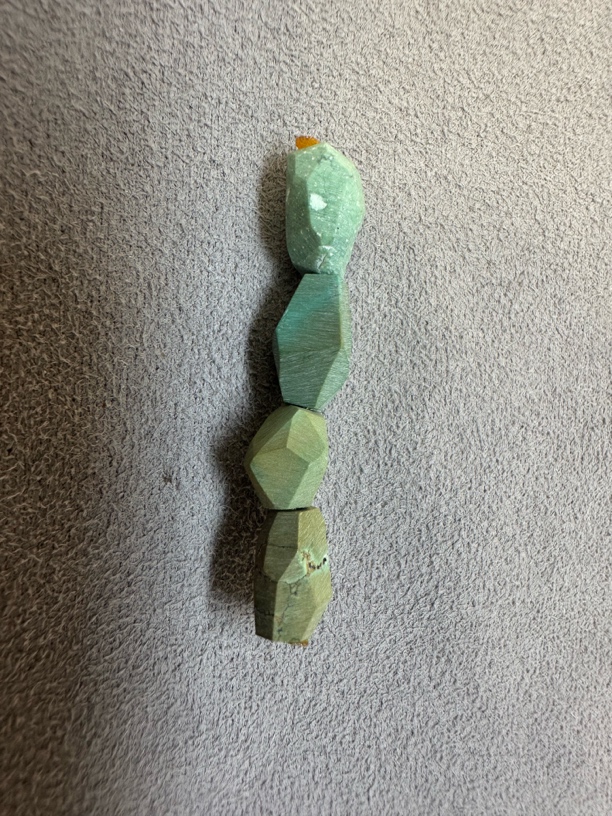 原矿绿松石钻切尺寸7➕有瑕