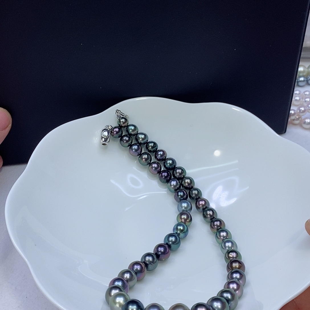 海水珍珠颈饰银S925镶嵌