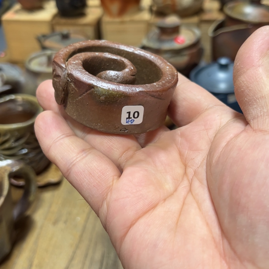 盖置备前茶杯茶宠