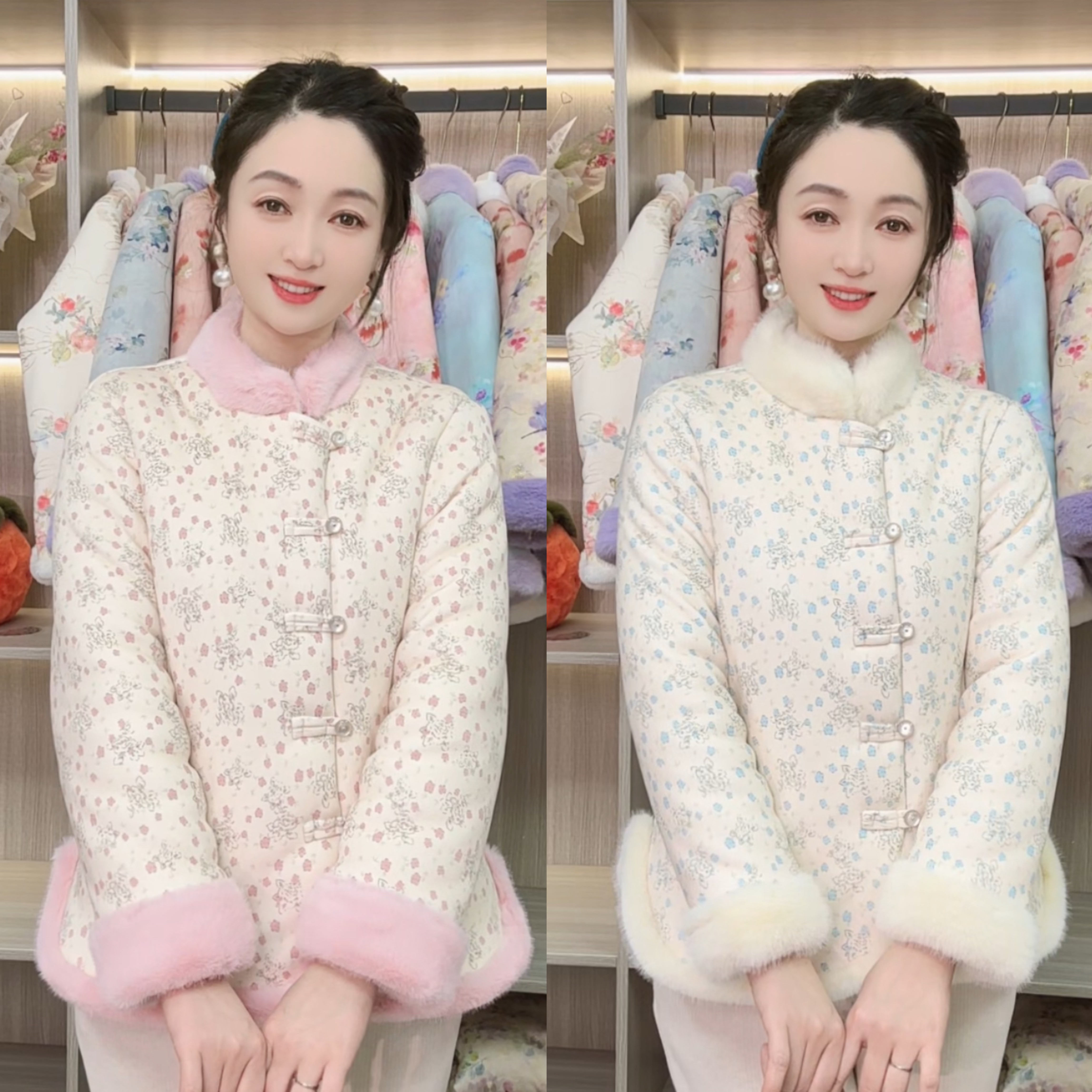 冬季加绒加厚棉服女款保暖棉衣入冬漂亮衣服外出新款棉袄高级外套