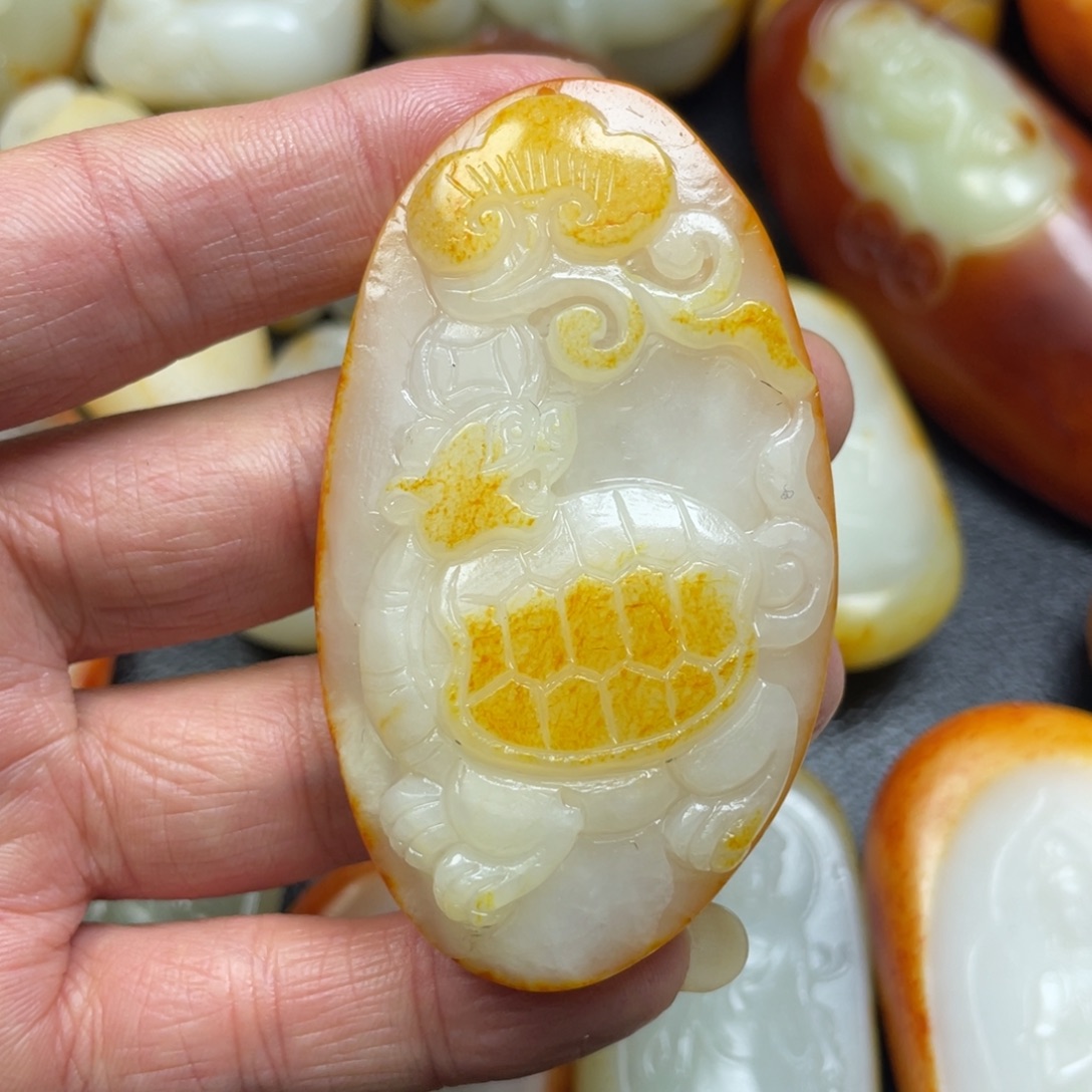 和田玉未镶嵌挂件