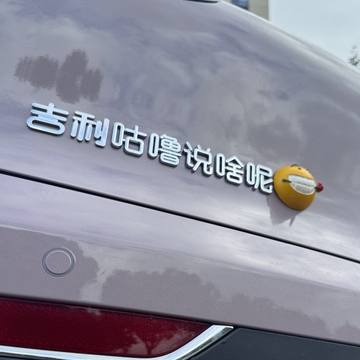 吉利星愿专属咕噜说啥呢包你吉利的3D立体原车材质创意装饰车贴