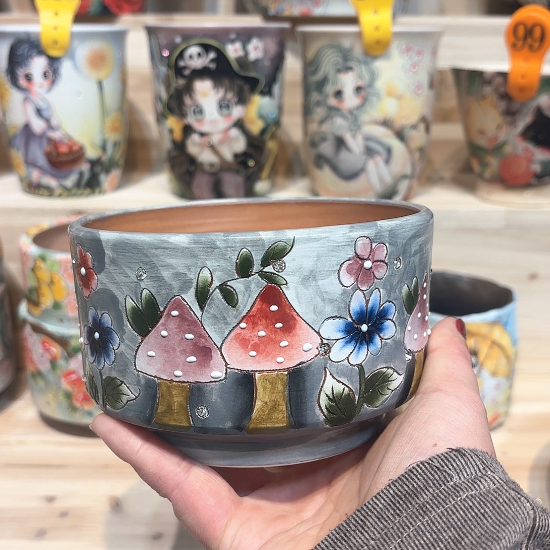 紫砂花盆手工花盆默认微瑕12/8