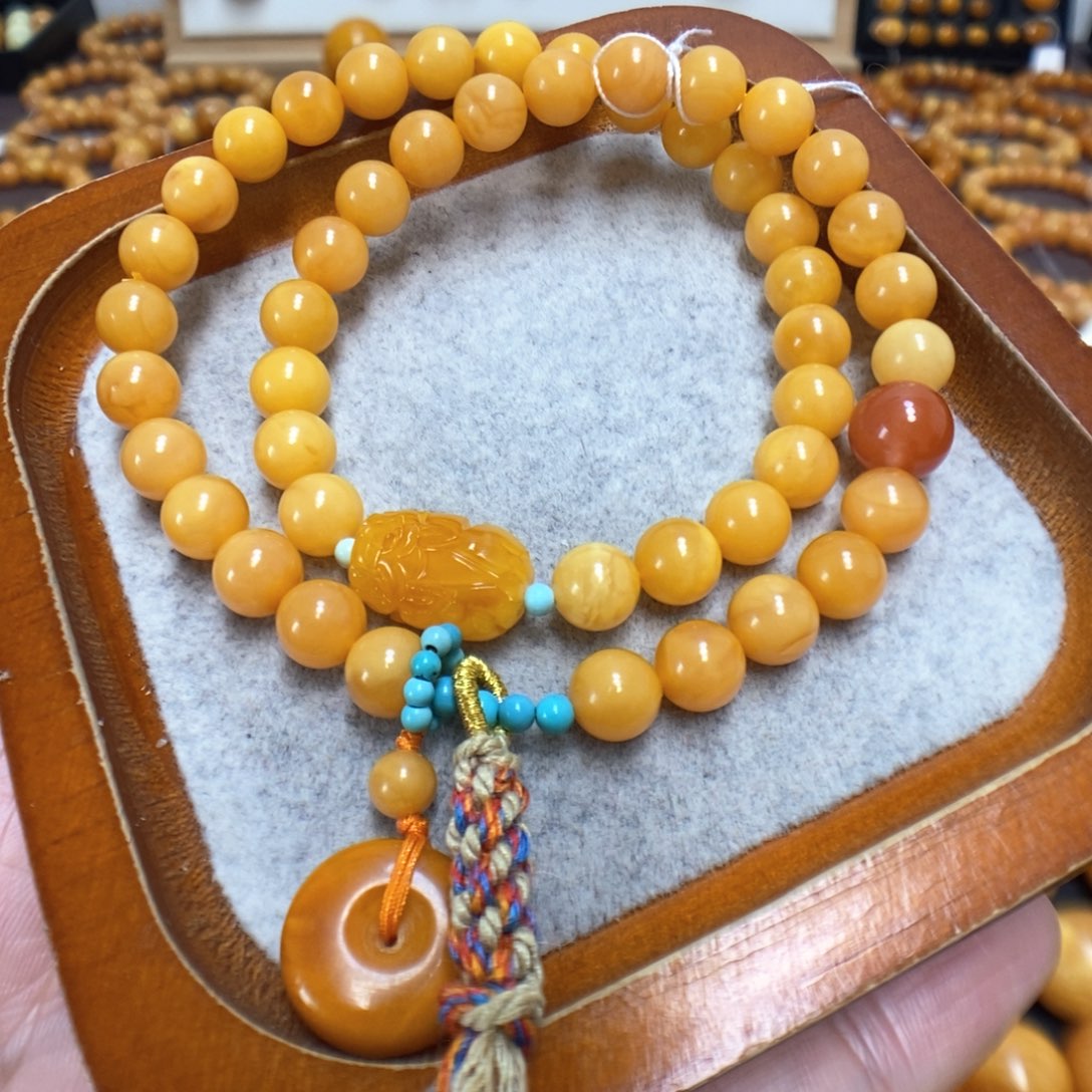 蜜蜡手串未镶嵌蜜蜡