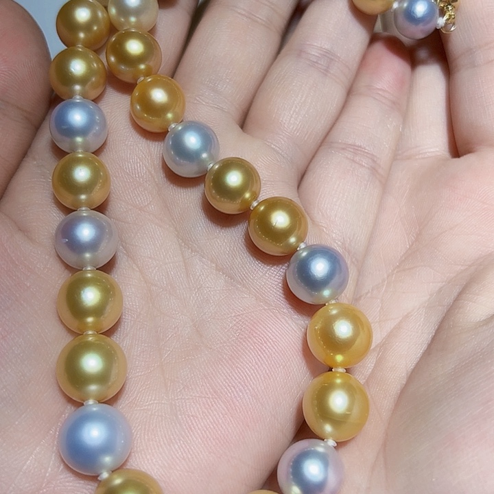 海水珍珠项链未镶嵌9.5-12