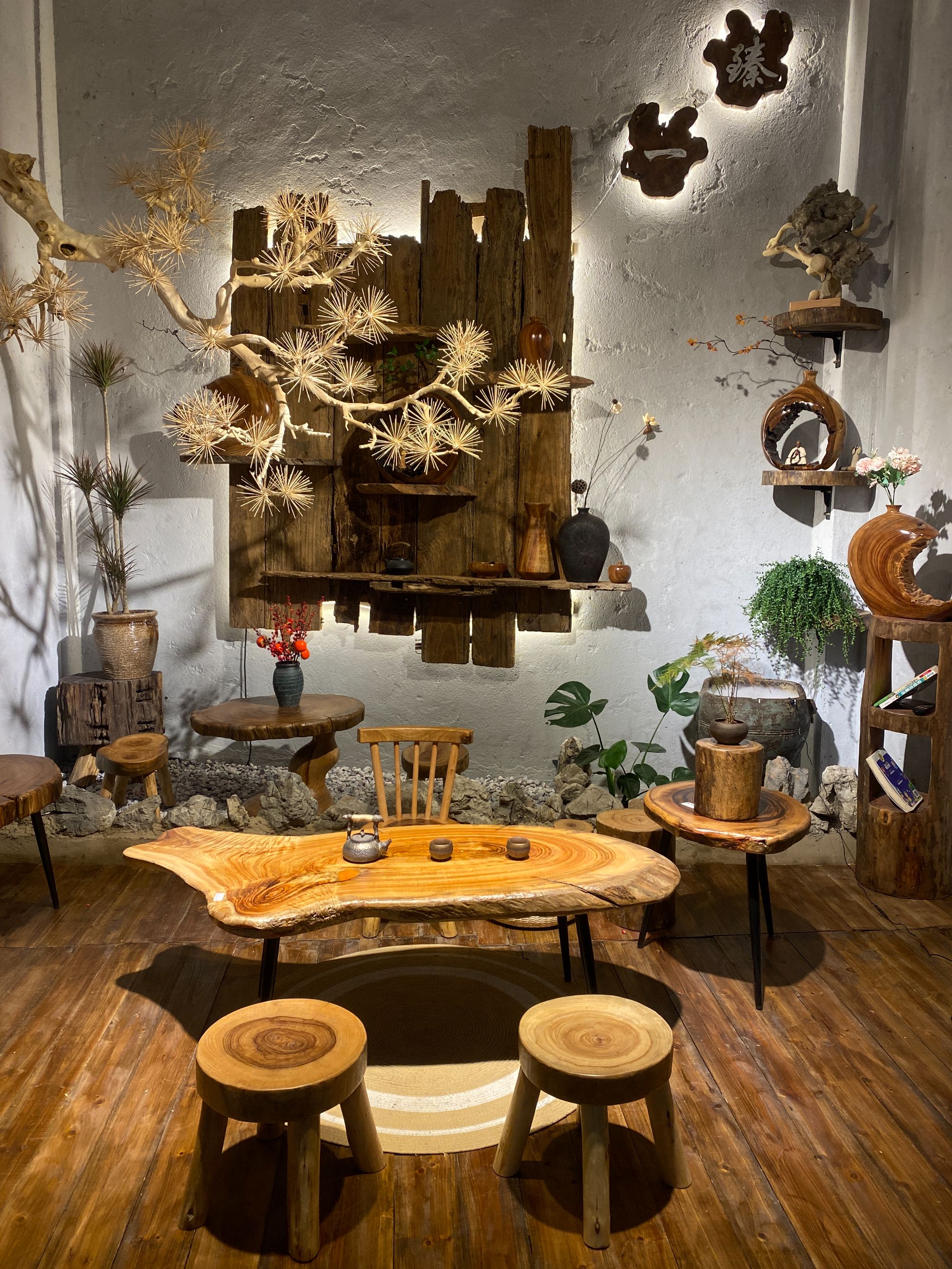 香樟木原木诧寂风茶桌茶几《改价链接丶一物一拍丶以直播间为准》