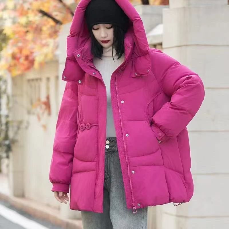 CC中长款2025年新款保暖羽绒服带帽子