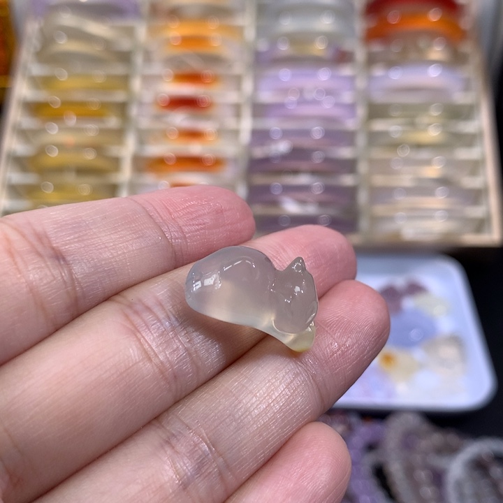 百***话玛瑙/玉髓未镶嵌戒指