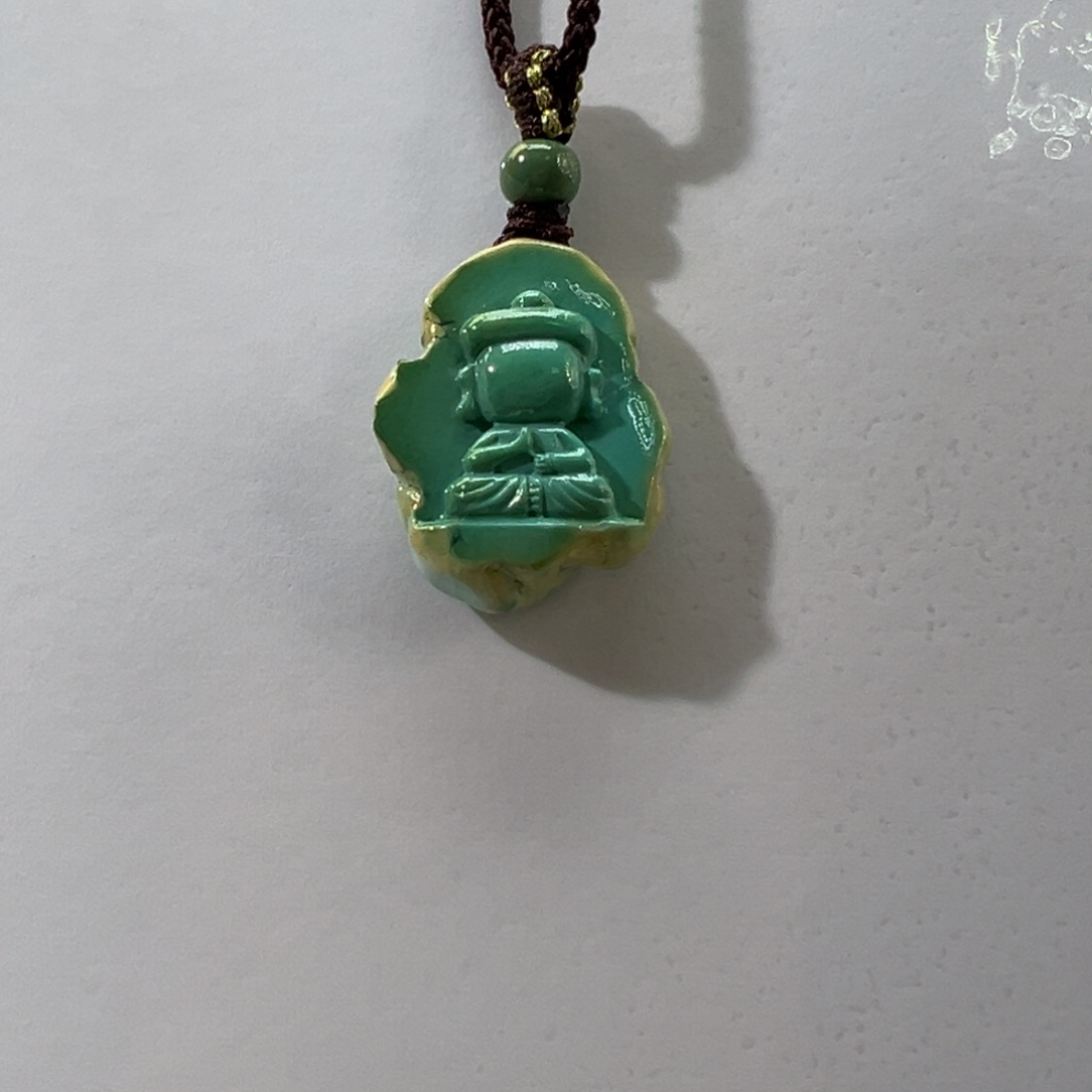 绿松石未镶嵌挂件
