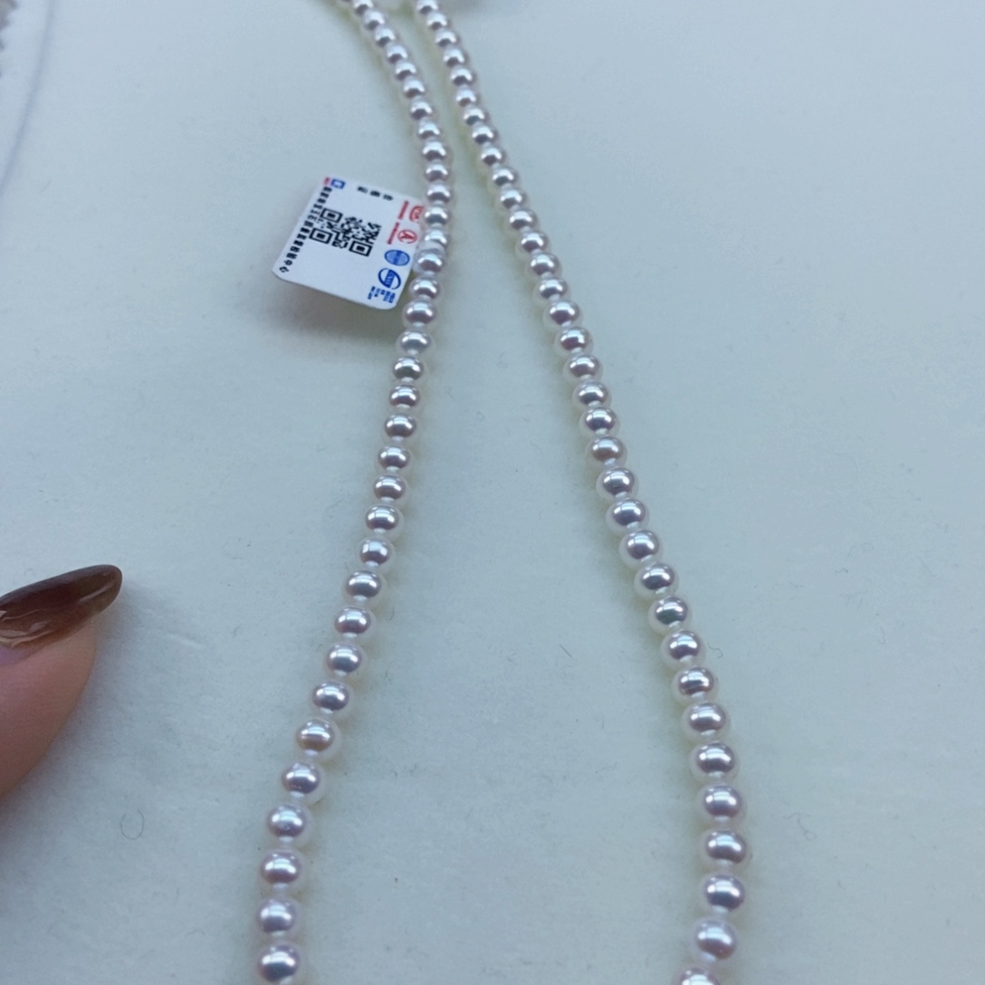 淡水珍珠银S925镶嵌4.5极光炫彩