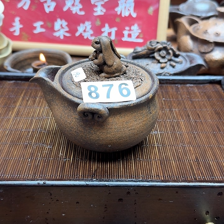 纯手工制作粗陶茶具