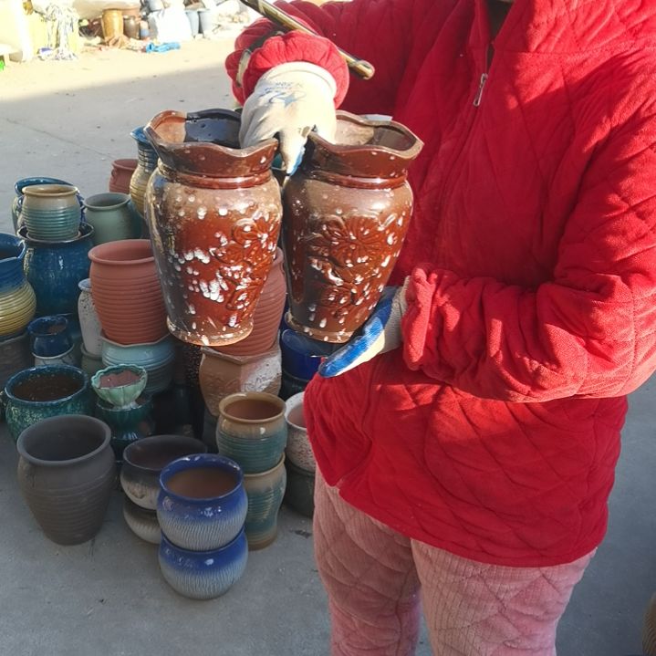 红陶口14高23瑕疵两