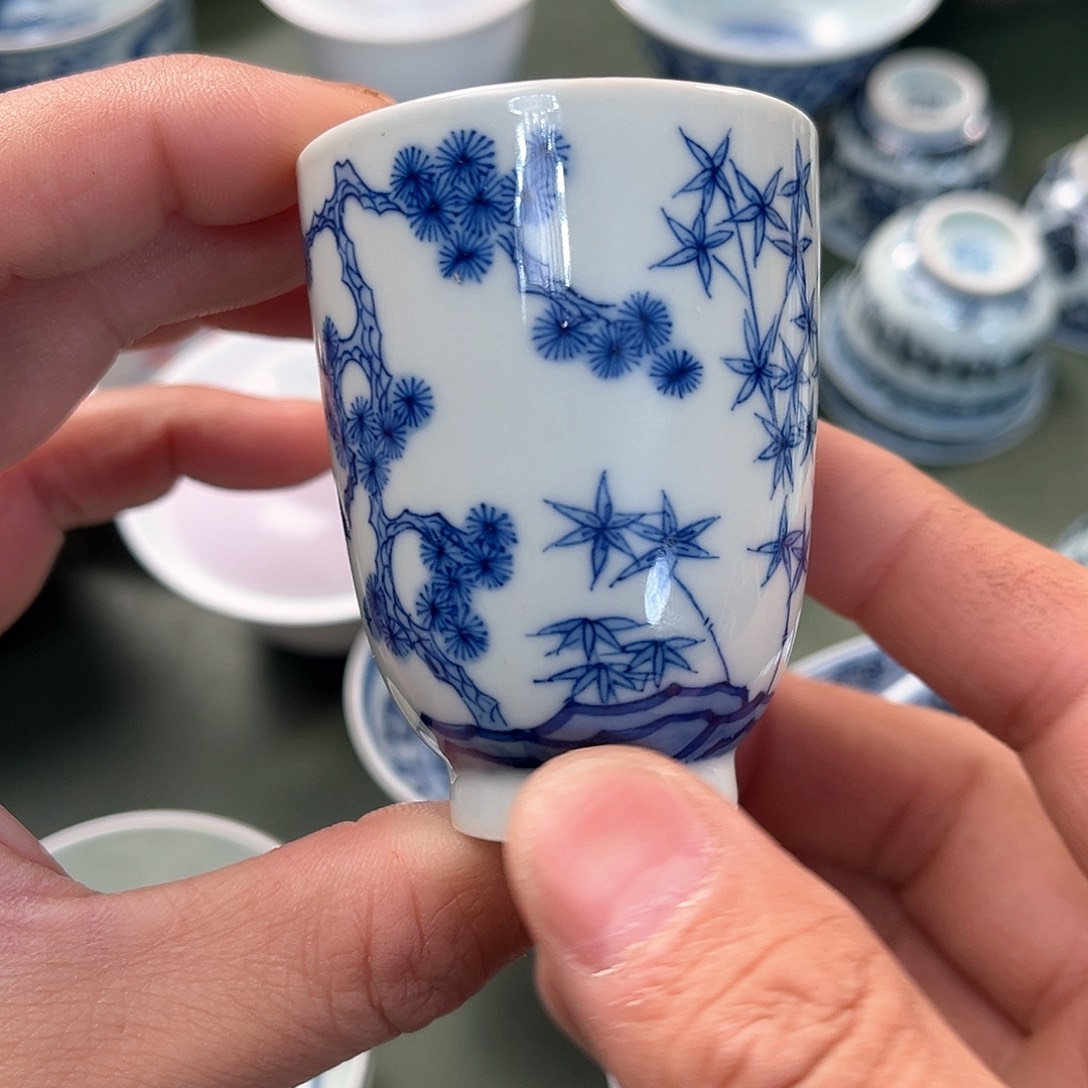 杯青花瓷器青花瓷器