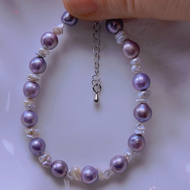 淡水珍珠手绳合金