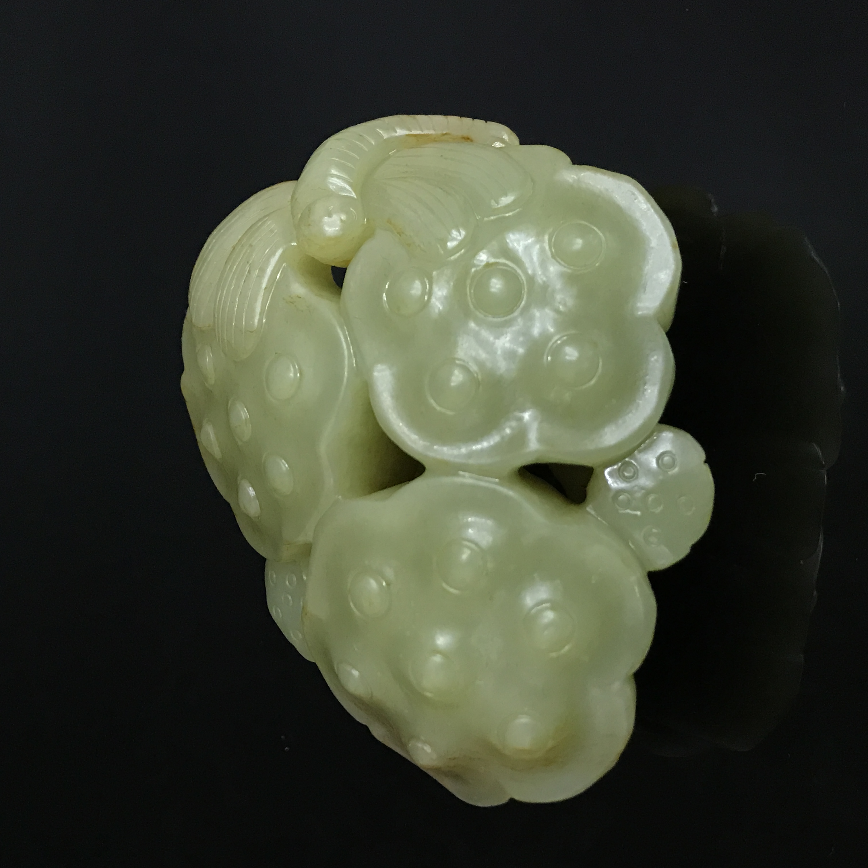 清中期和田黄玉莲蓬/518514/收藏/传承/【友谊文物商店】