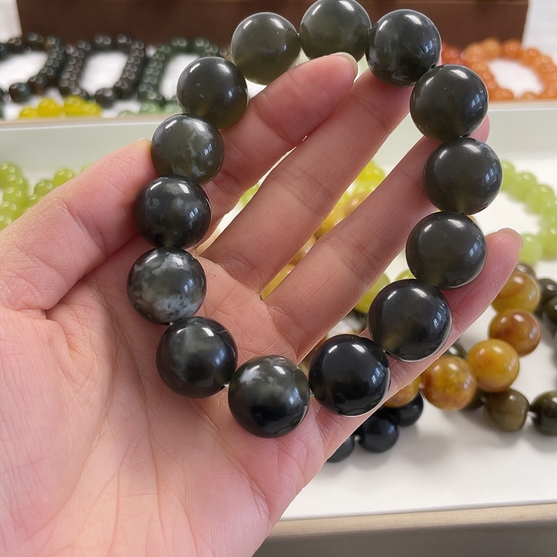 蛇纹石玉未镶嵌手串