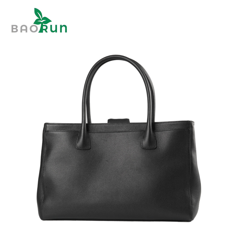 原创【C托特包-荔枝纹牛皮】高级感黑色经典手提包女士单肩包