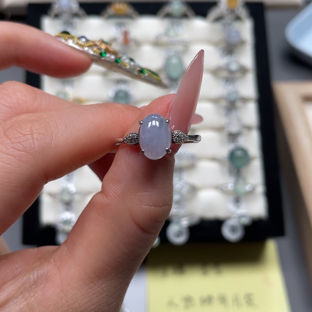 翡翠银S925镶嵌戒指999993709