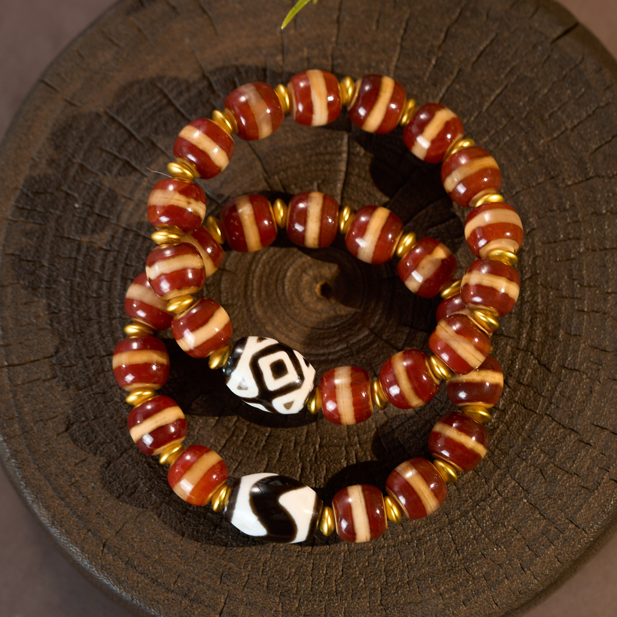 黑白牙牙金刚三六九线线手串G7SWZ 多样性发一