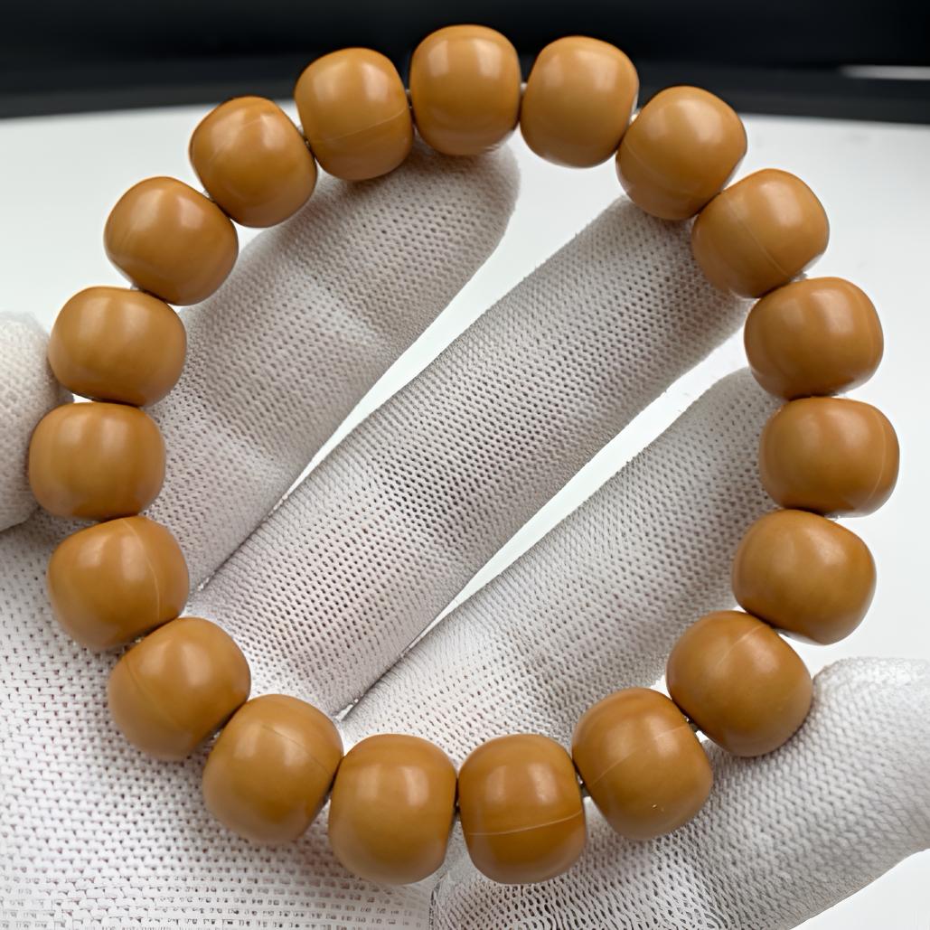 猴头核桃龙岩料精工打磨老型光珠尺寸13mm+