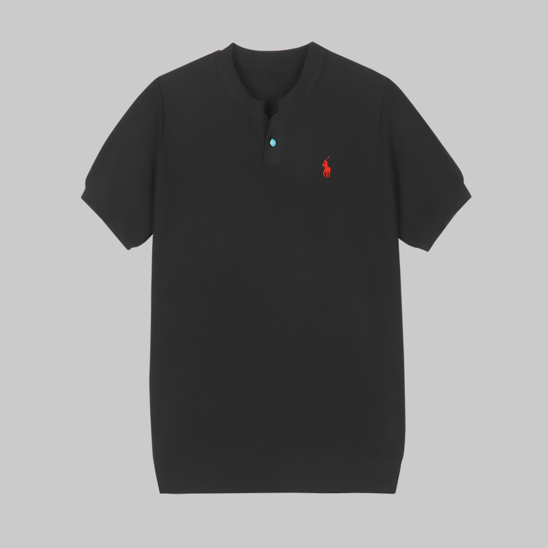 3951马球一粒扣针织衫