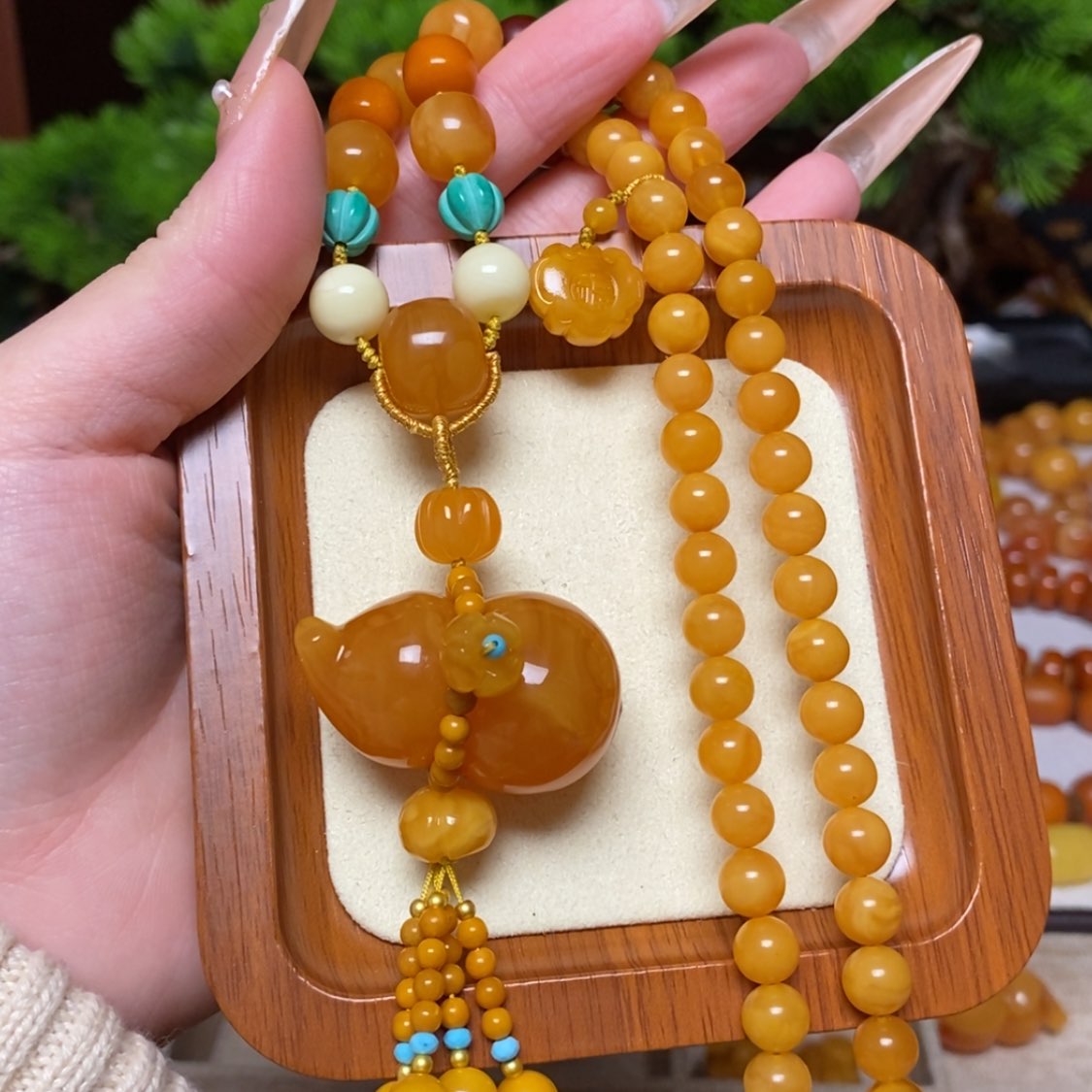 【闪购商品】蜜蜡颈饰未镶嵌项链