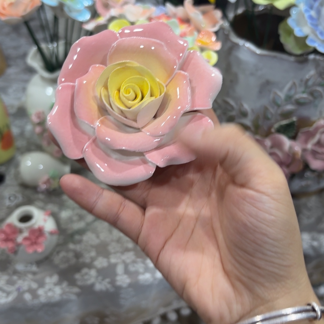 陶瓷花，拍满20发货，退款拉黑