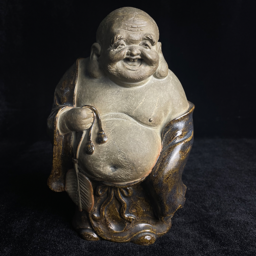 【清风与平·弥勒佛陶艺造像】