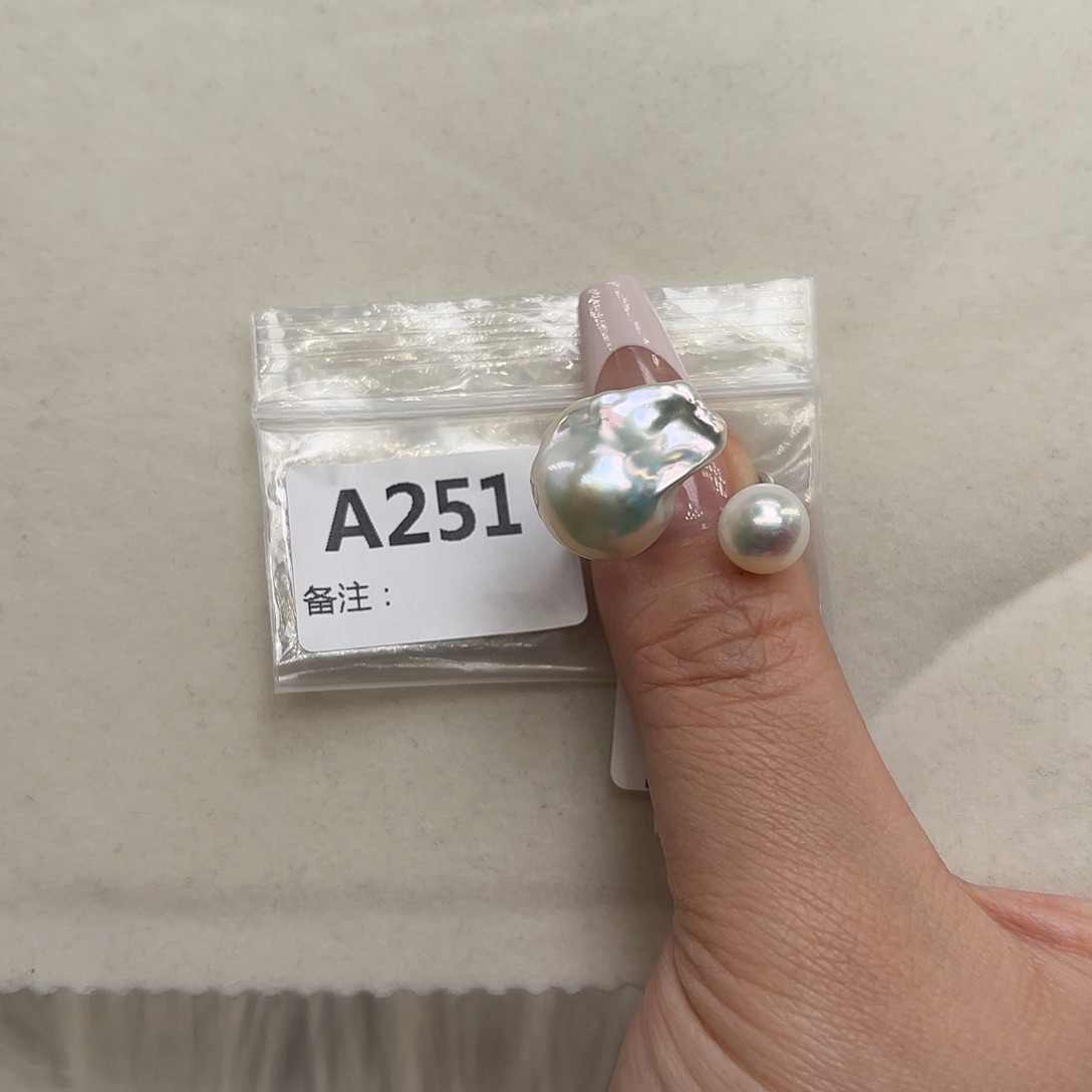 戒指银S925镶嵌淡水珍珠