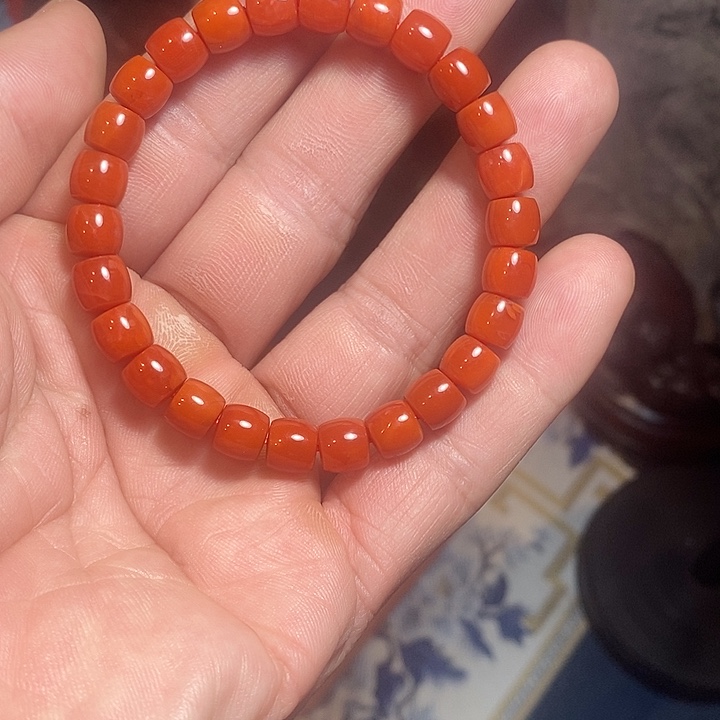 南红玛瑙未镶嵌手链