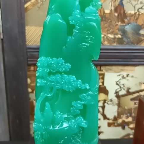 寿山石印石山水摆件