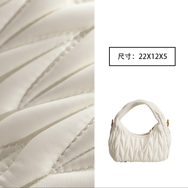 手工真皮女包  手拎斜跨包！M月牙包必备款