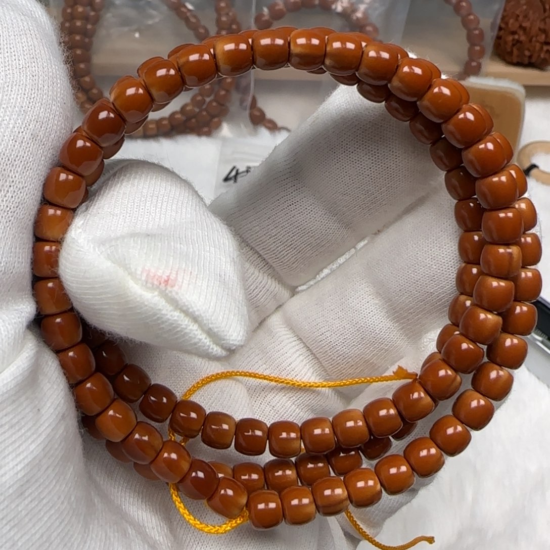 手串橄榄核老挝脖挂三花筋线5.7福利