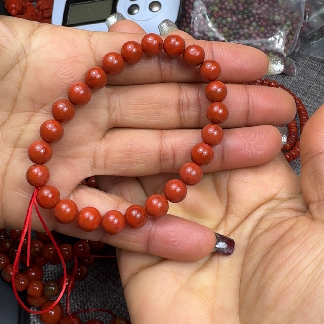 安***头南红玛瑙未镶嵌手链