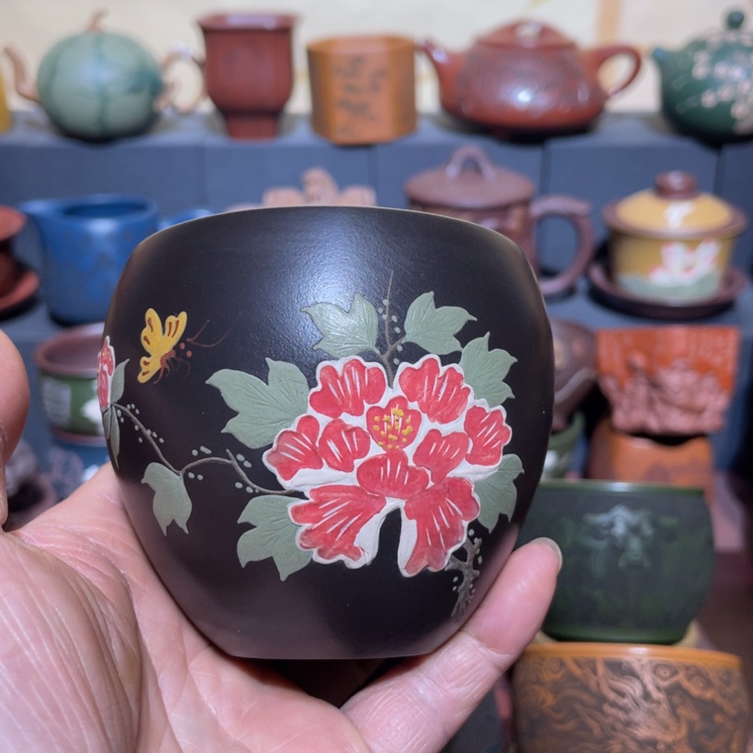 原矿紫砂手工主人杯