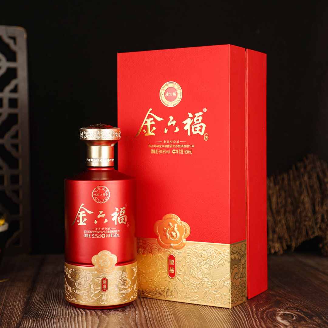 金六福原品50.8度兼香型白酒500ML*1瓶装 家宴送礼自饮50.8度