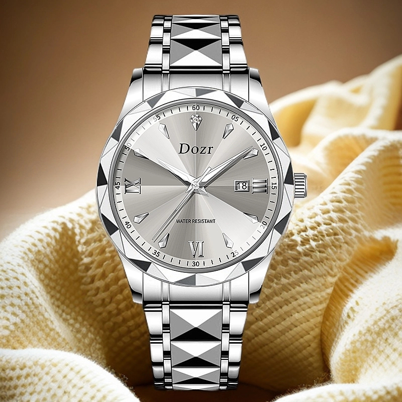 【云仓现发】--DOZR智尊灰--全新夜光防水商务手表-20