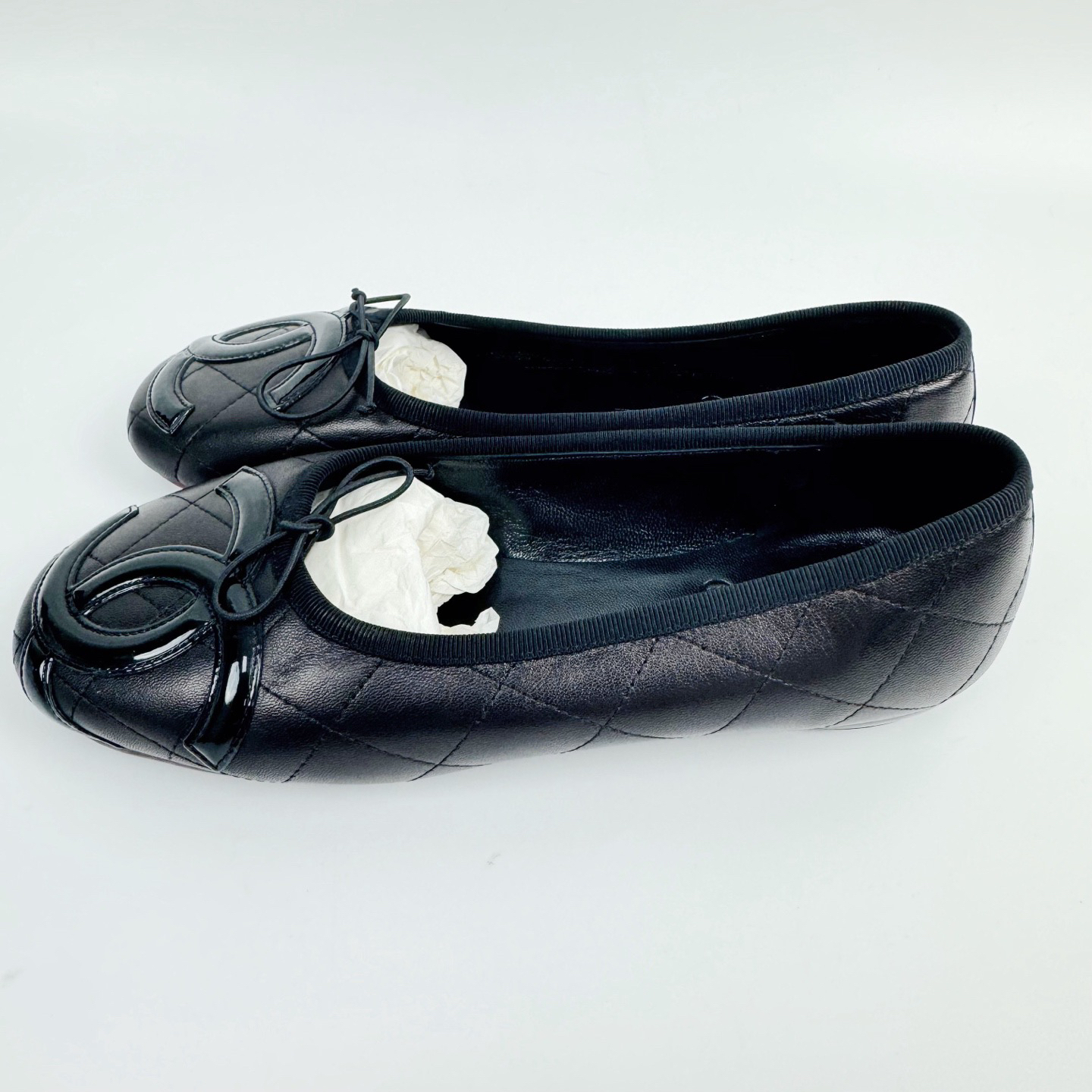 99新 Chanel/香奈儿 37 1/2码  黑色康鹏单鞋 全新 sz0293